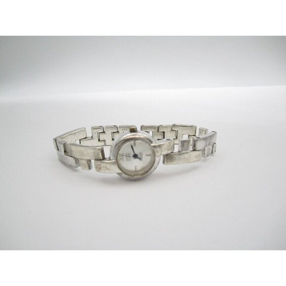 Women Anne Klein 925 Sterling Silver Swiss Quartz  Analog 19mm Round Watch(G592) - Picture 9 of 12